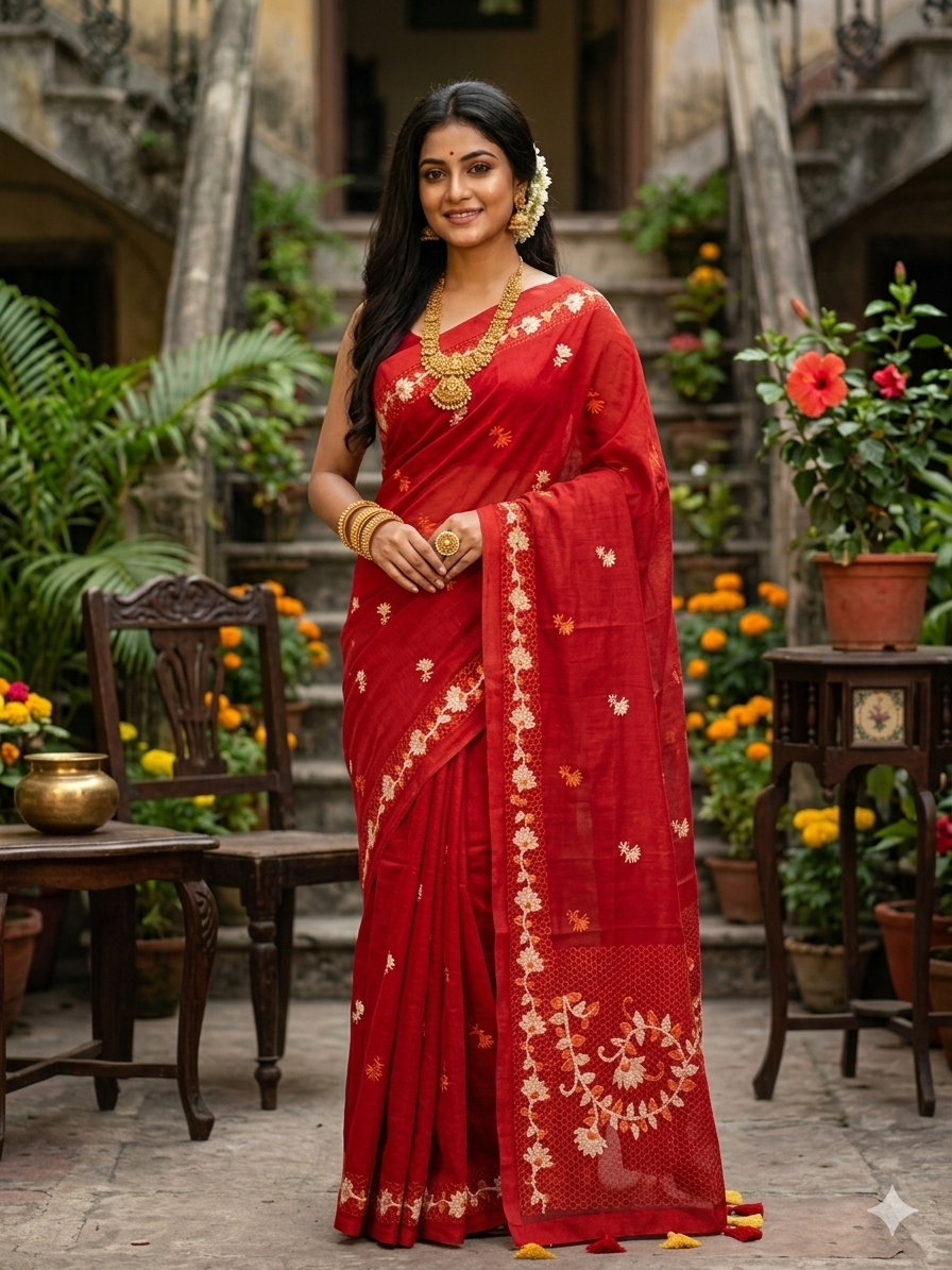 Embroidery Saree