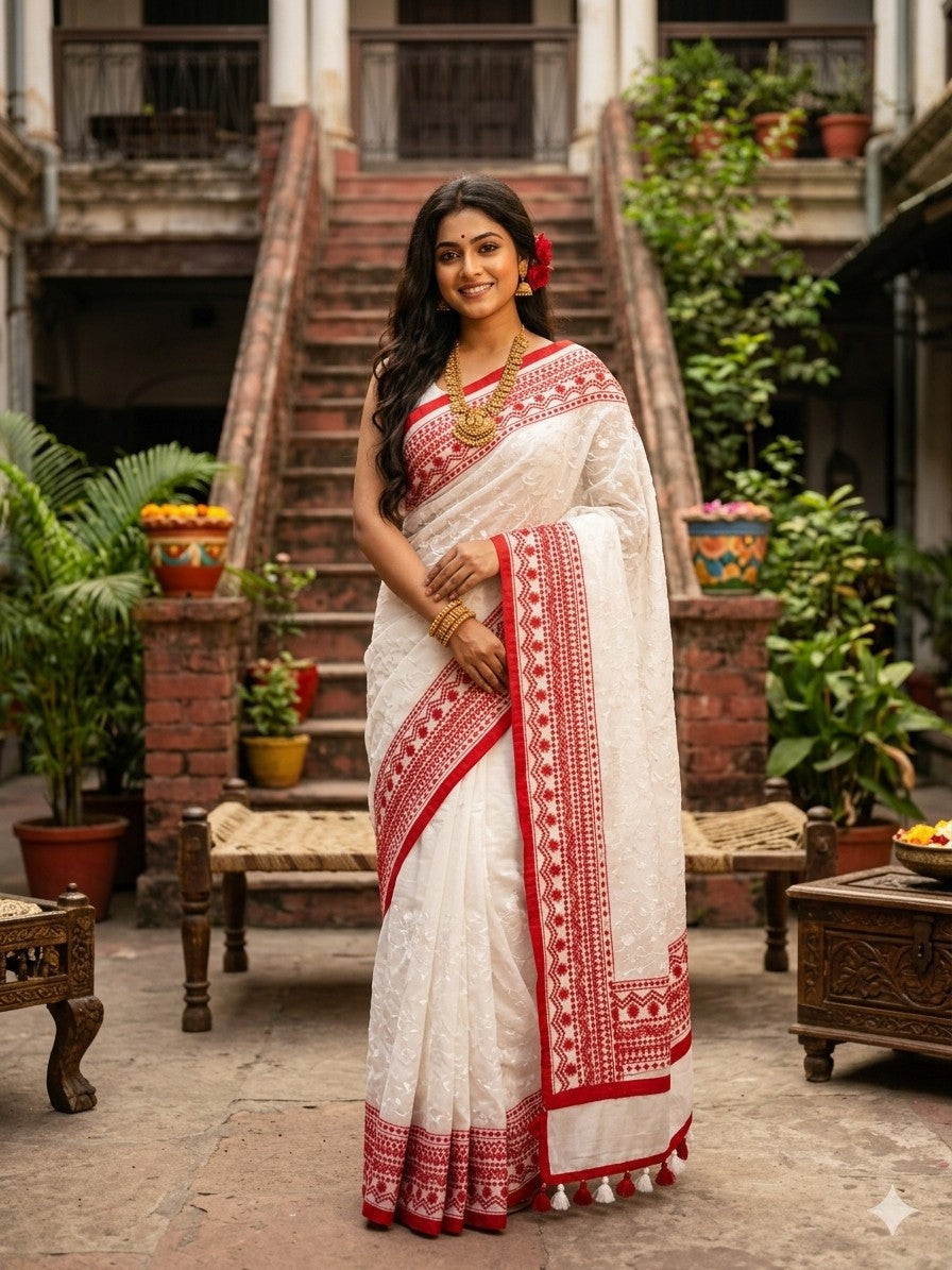 Embroidery Saree