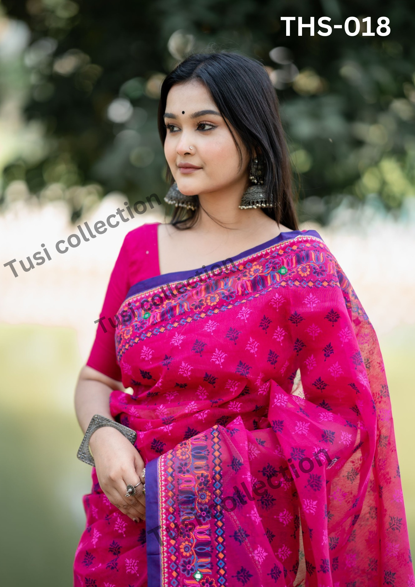 প্রিমিয়াম হাফসিল্ক বুটিক শাড়ি