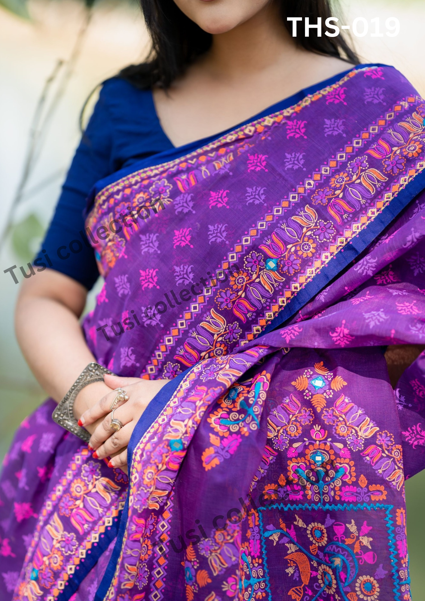 প্রিমিয়াম হাফসিল্ক বুটিক শাড়ি