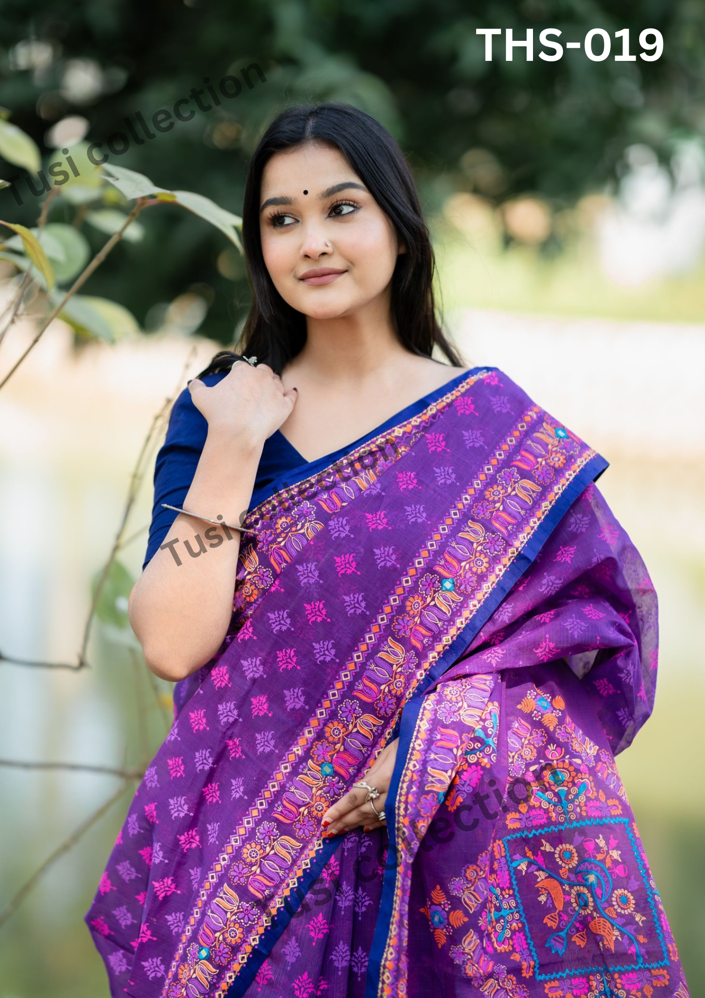 প্রিমিয়াম হাফসিল্ক বুটিক শাড়ি