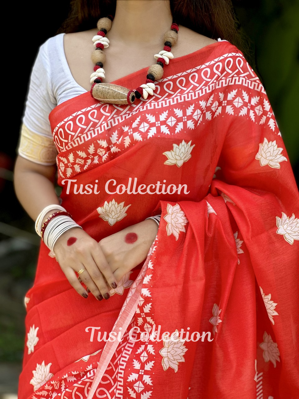 Semi Moslin Silk Saree