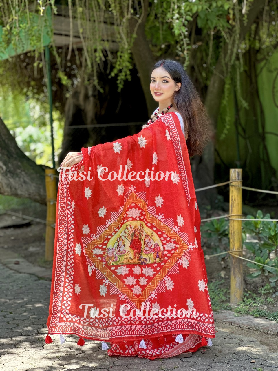 Semi Moslin Silk Saree