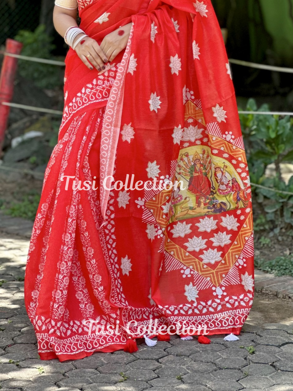 Semi Moslin Silk Saree