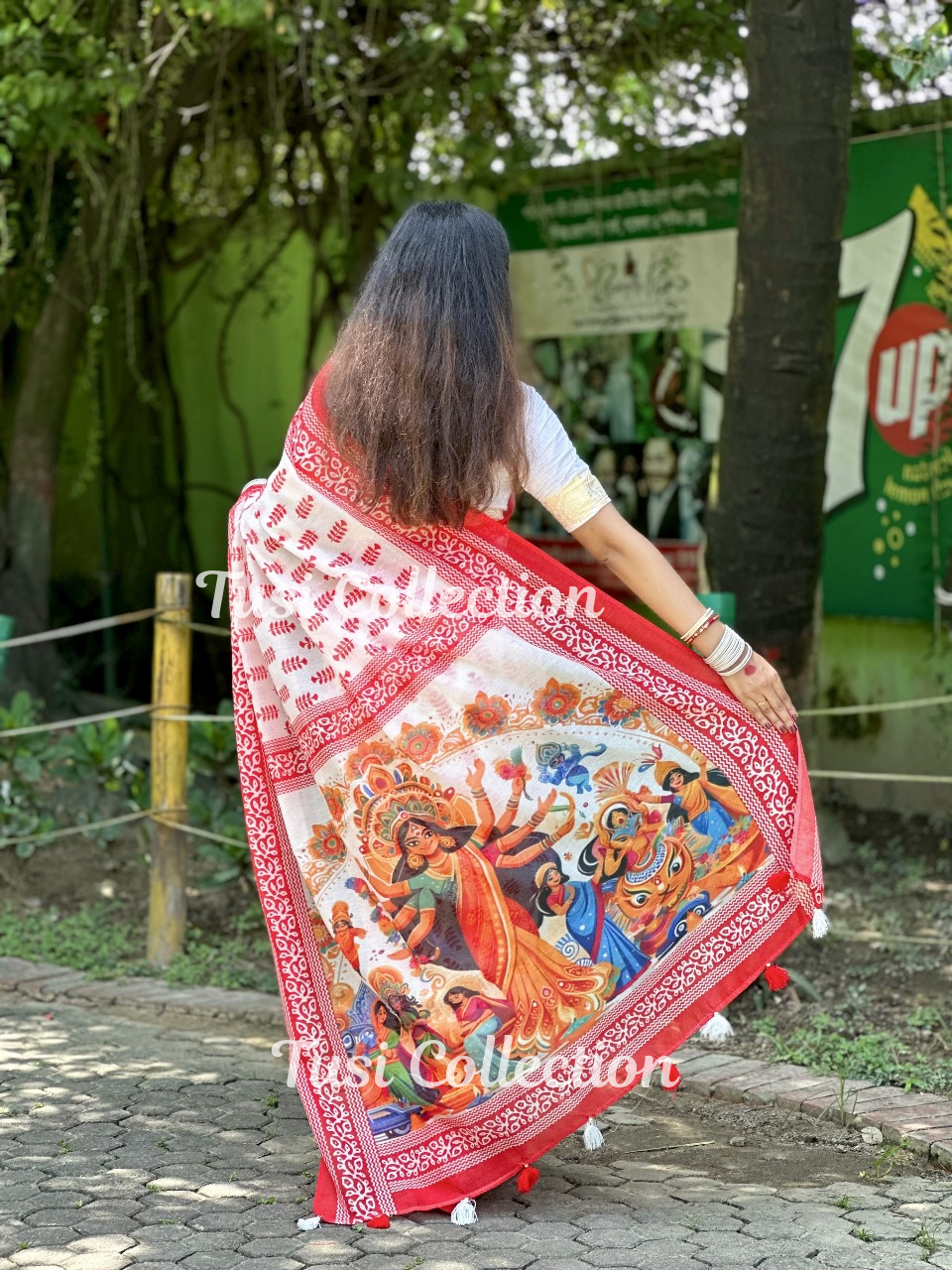 Semi Moslin Silk Saree