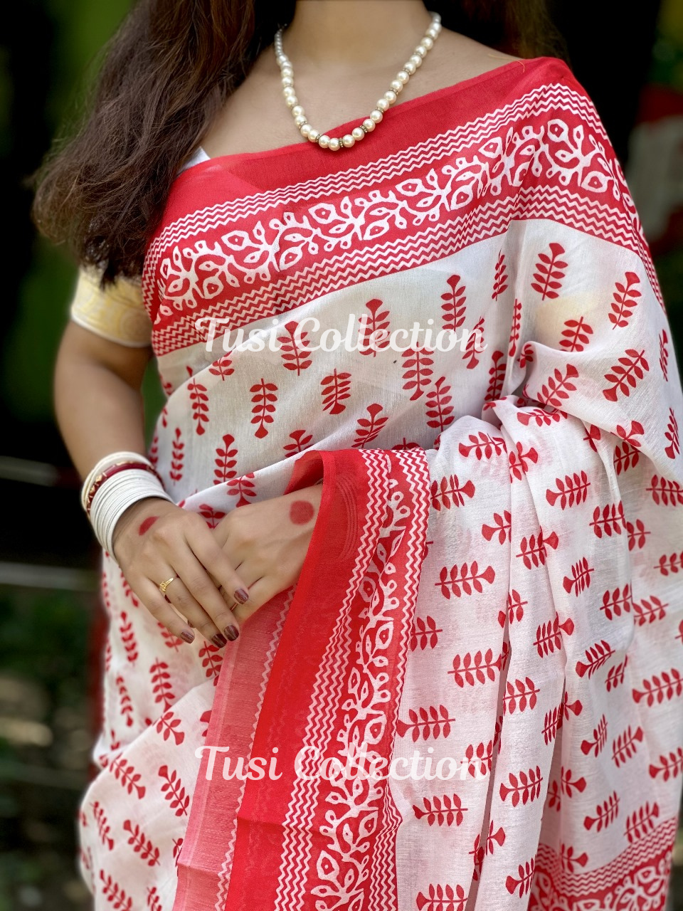 Semi Moslin Silk Saree