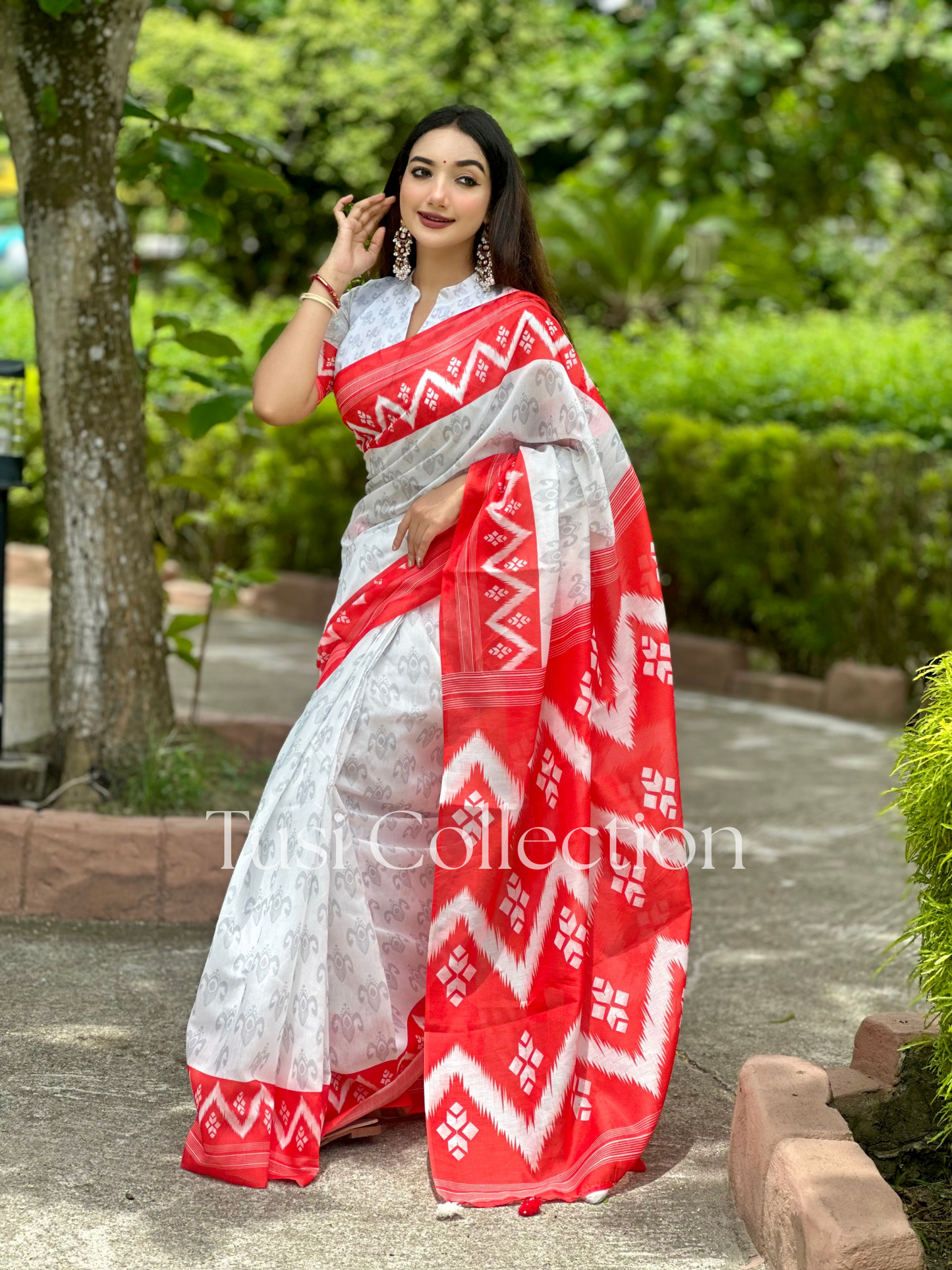 Semi Moslin Silk Saree