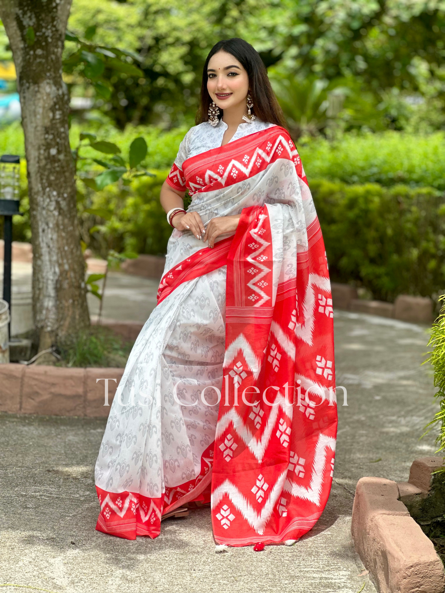 Semi Moslin Silk Saree