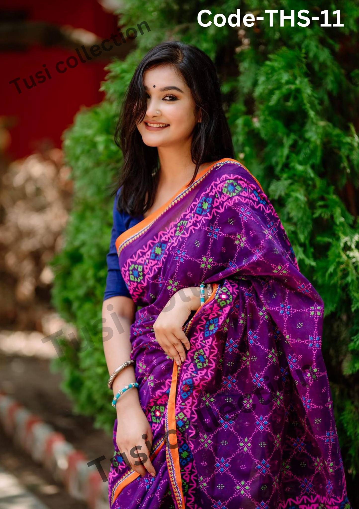 প্রিমিয়াম হাফসিল্ক বুটিক শাড়ি