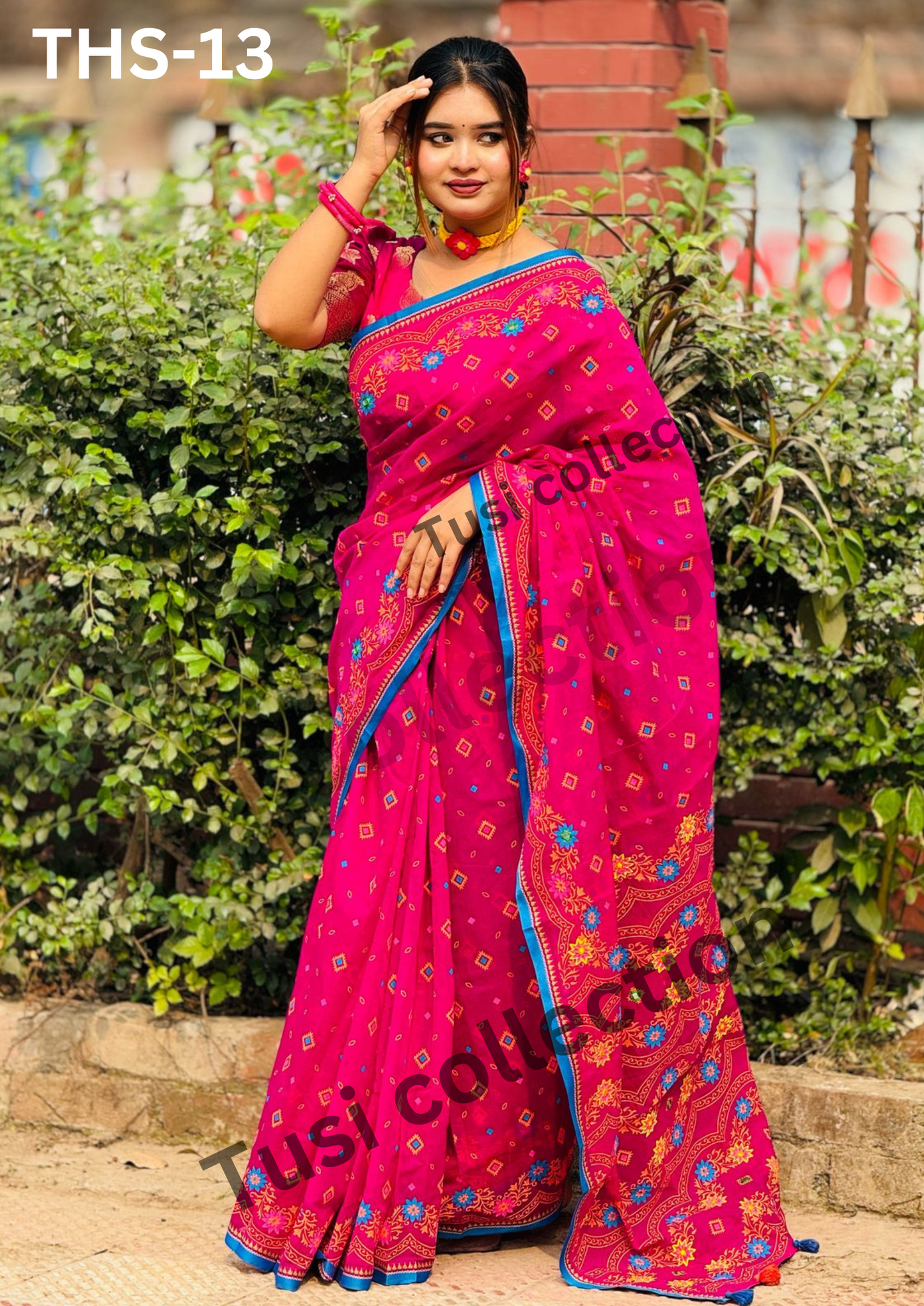 প্রিমিয়াম হাফসিল্ক বুটিক শাড়ি