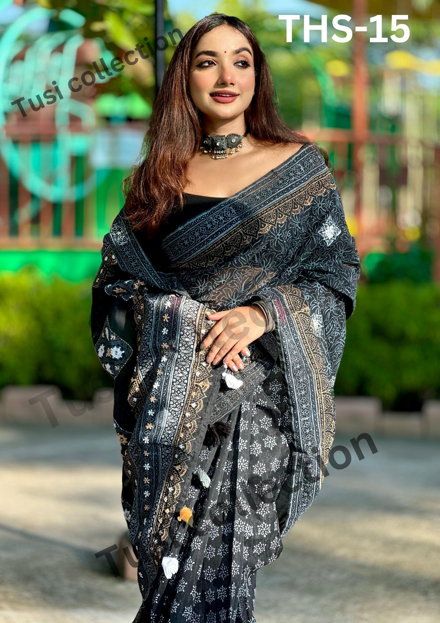 প্রিমিয়াম হাফসিল্ক বুটিক শাড়ি