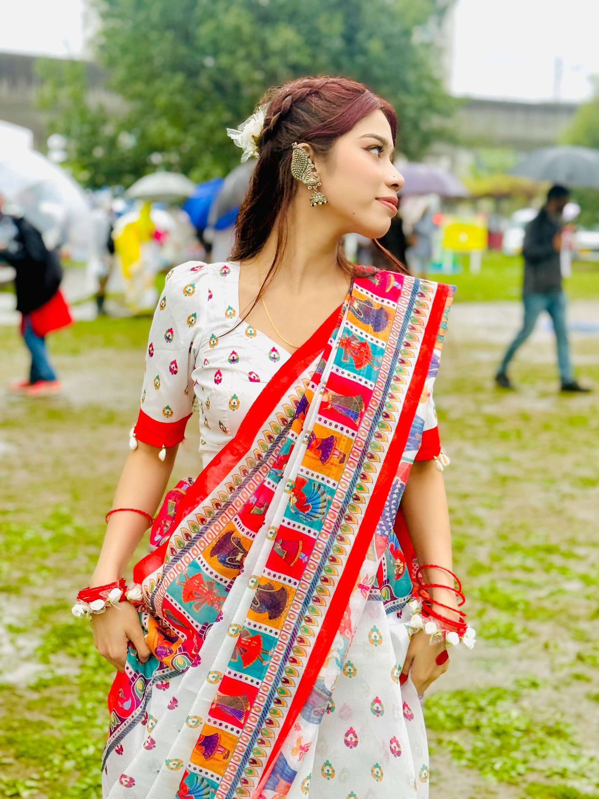 Semi Moslin Silk Saree