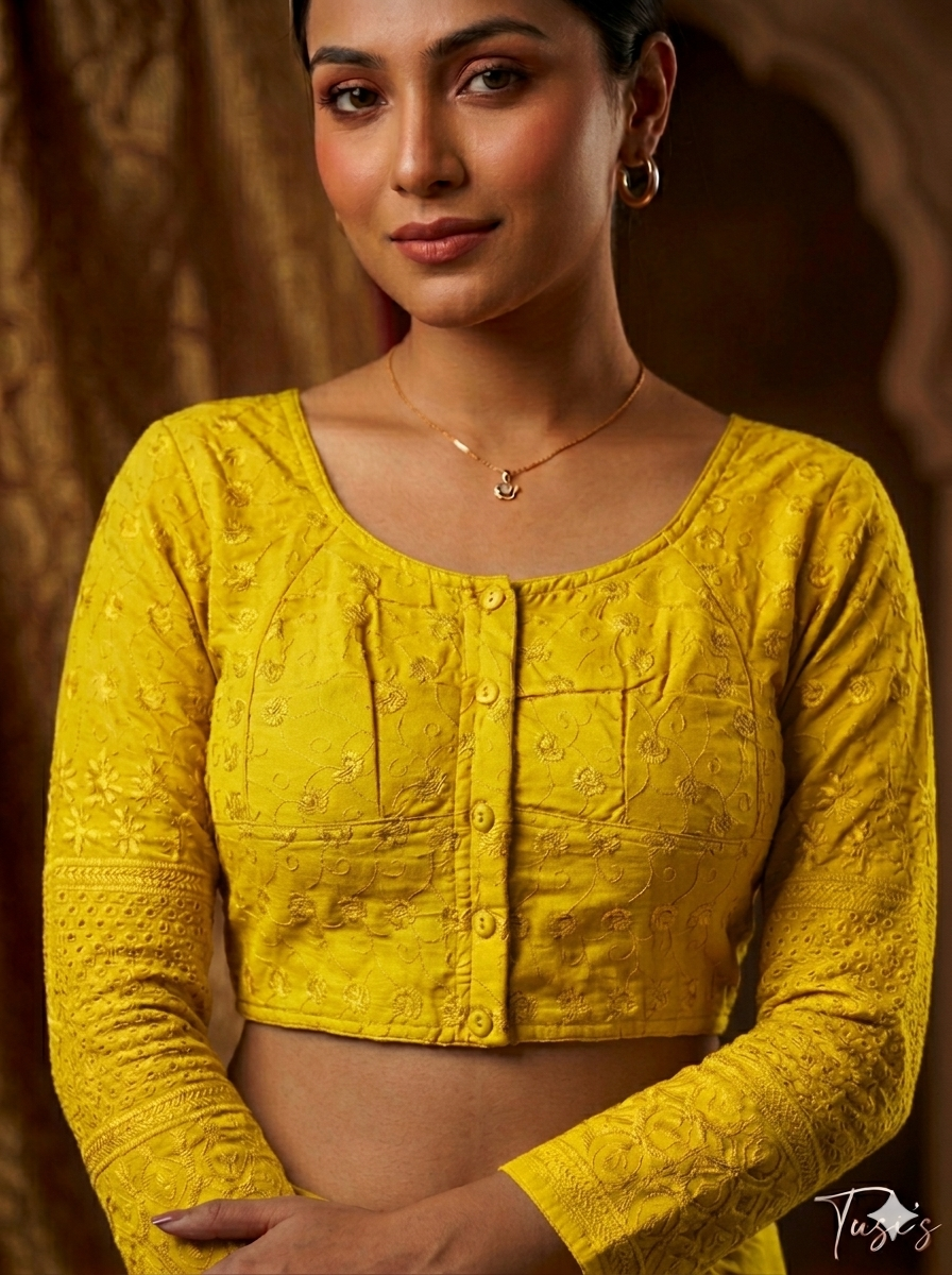 VIP চিকেন কারি ফুল হাতা ব্লাউজ