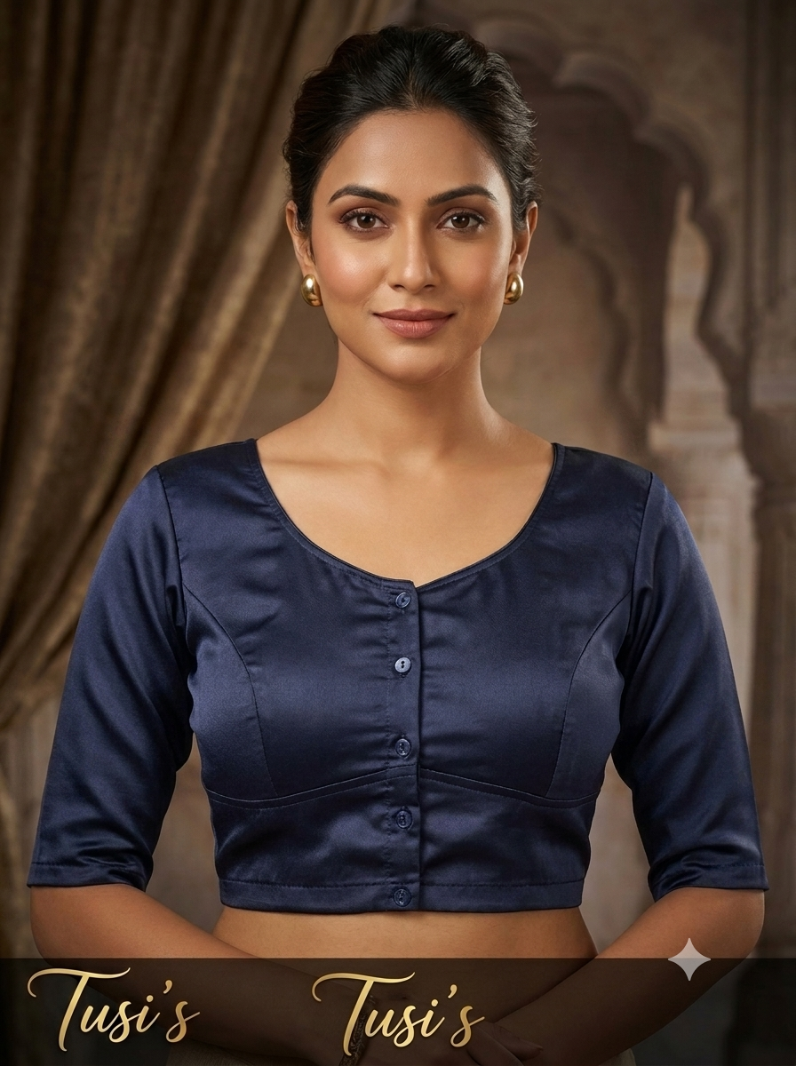 শার্টিন সিল্ক ব্লাউজ