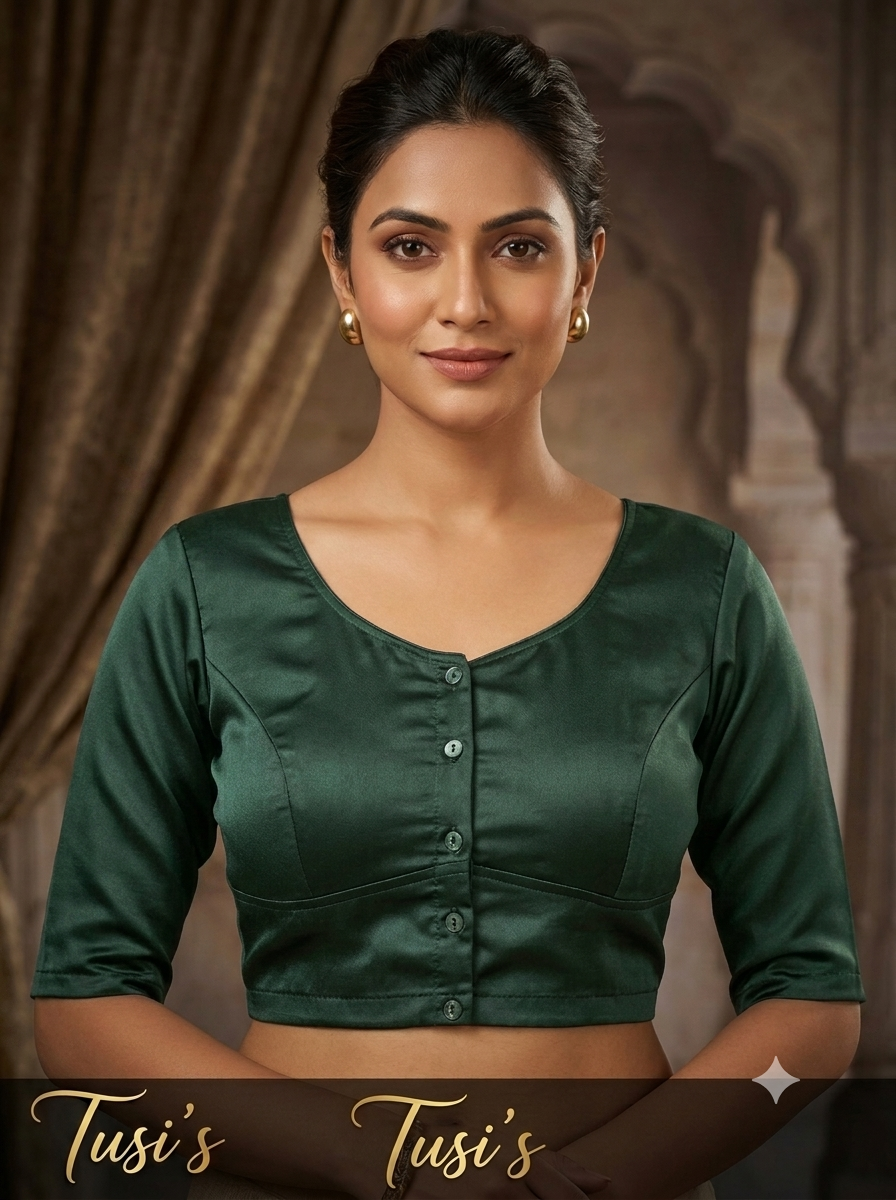 শার্টিন সিল্ক ব্লাউজ