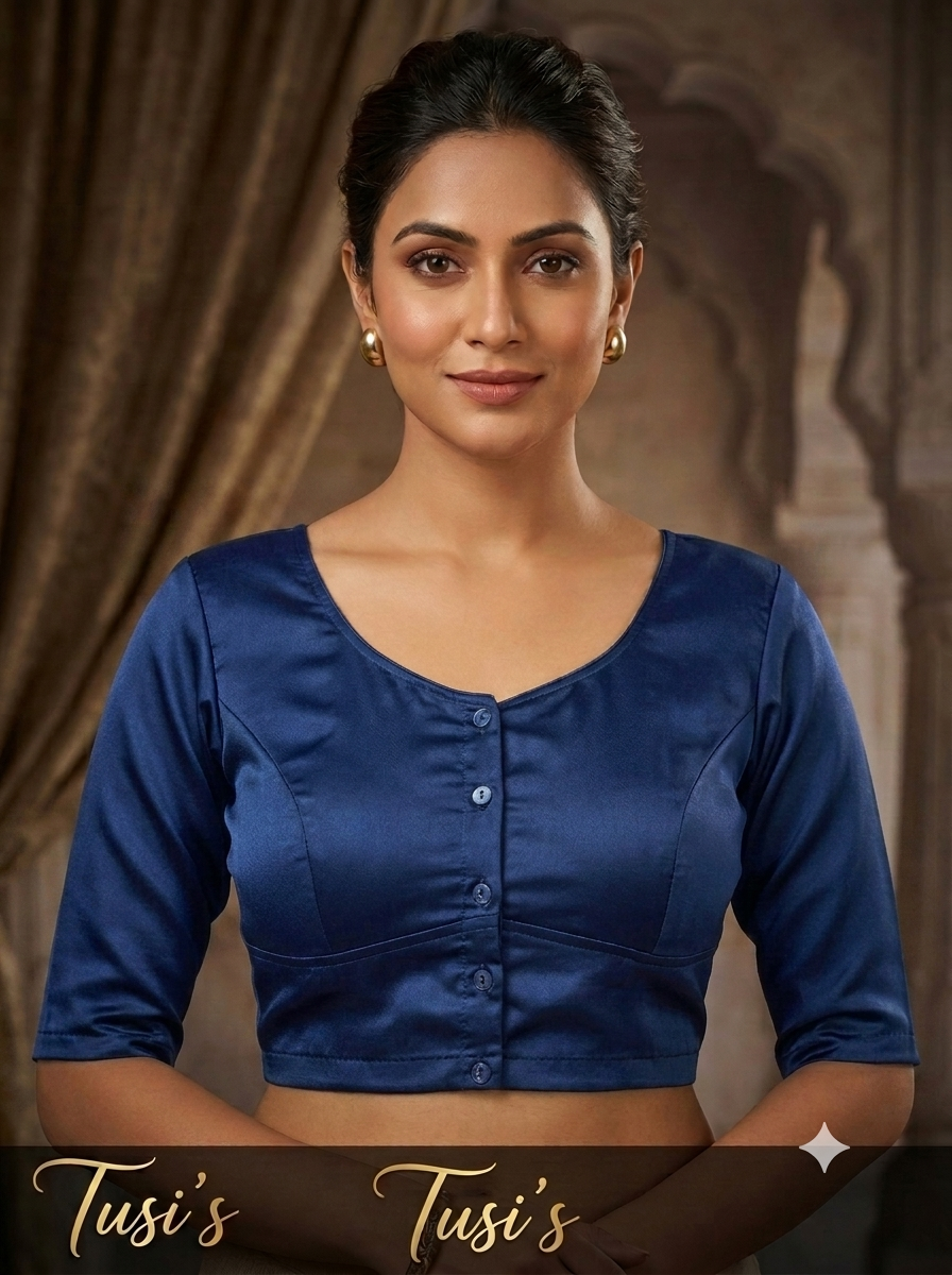 শার্টিন সিল্ক ব্লাউজ
