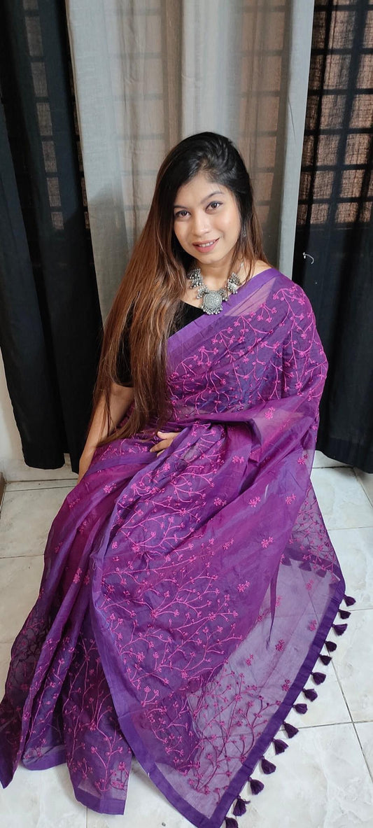 Embroidery Saree
