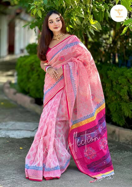 Boutique Saree-THS-baby pink