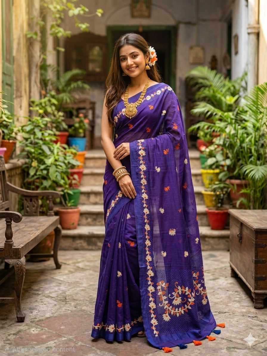 Embroidery Saree