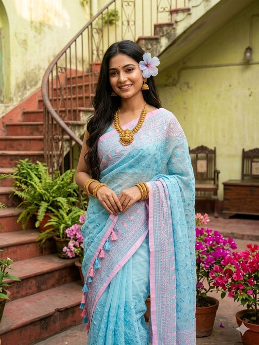 Embroidery Saree