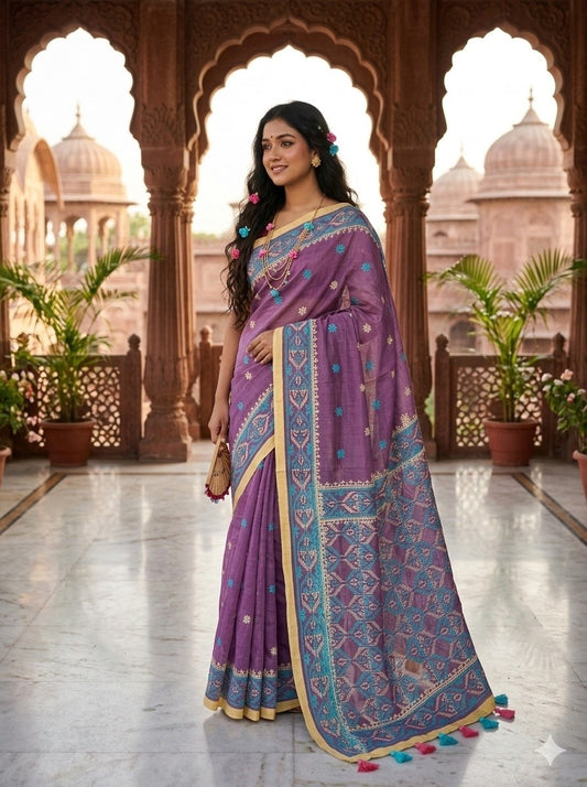 Embroidery Saree