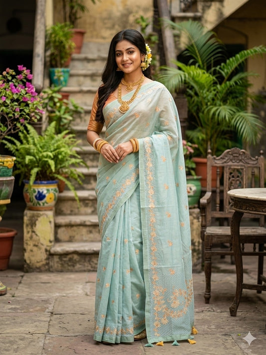 Embroidery Saree