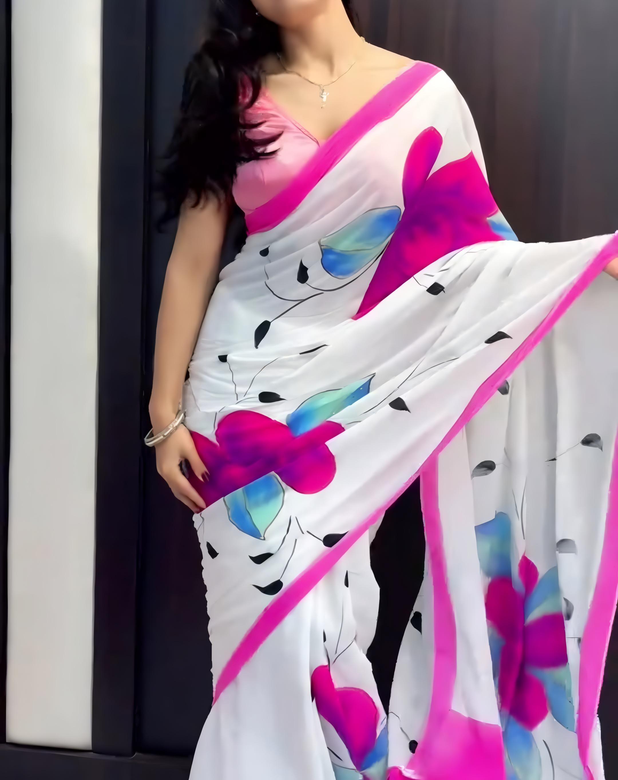 Semi Moslin Silk Saree-NS-10