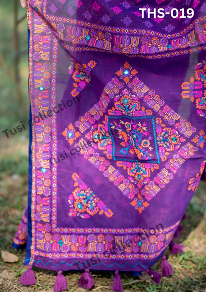প্রিমিয়াম হাফসিল্ক বুটিক শাড়ি