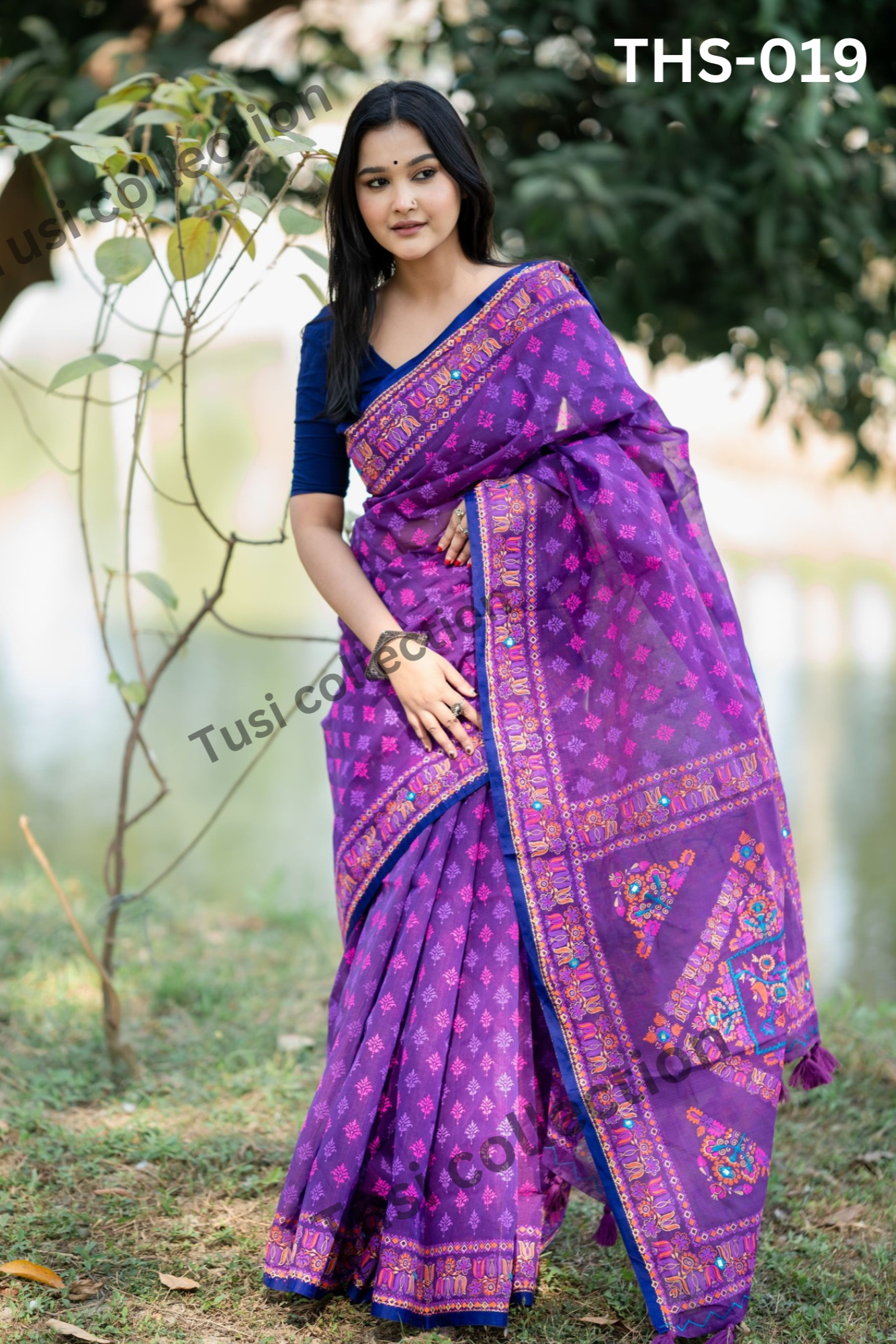 প্রিমিয়াম হাফসিল্ক বুটিক শাড়ি