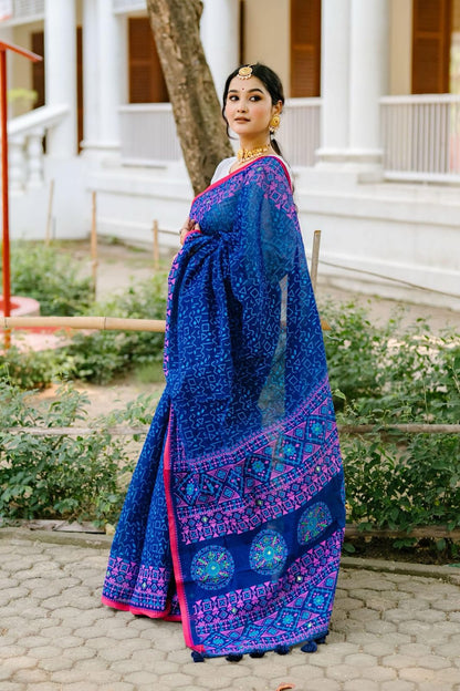 প্রিমিয়াম হাফসিল্ক বুটিক শাড়ি
