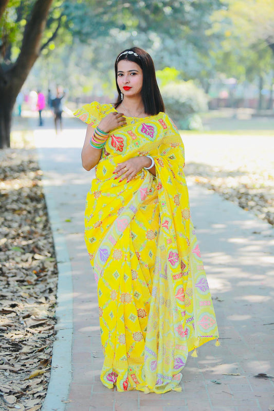 সেমি মসলিন সিল্ক