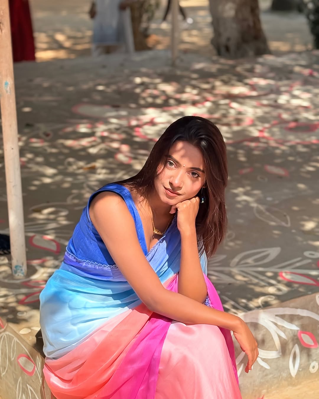 ইন্ডিয়ান প্রিমিয়াম শিফন শাড়ি