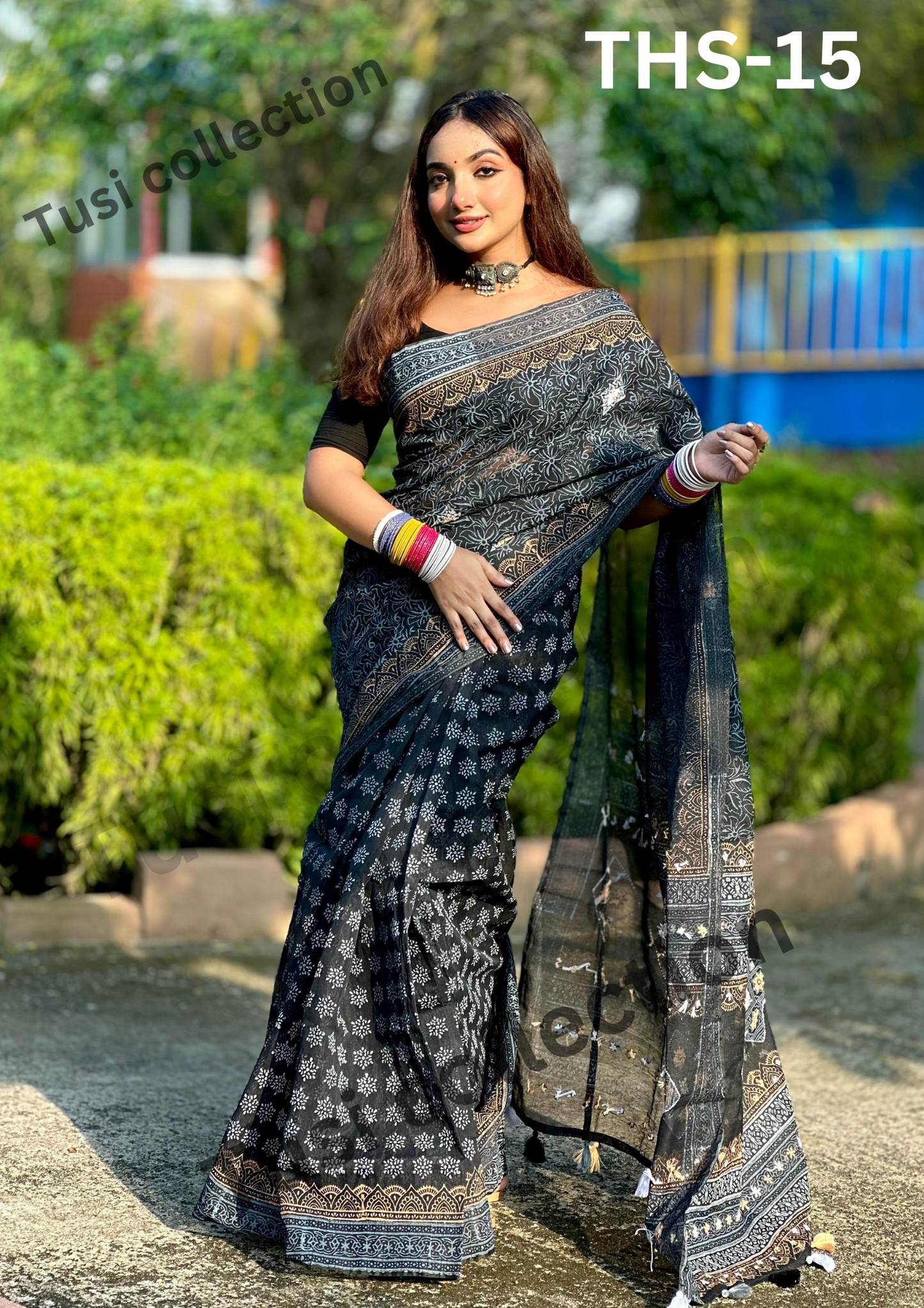 প্রিমিয়াম হাফসিল্ক বুটিক শাড়ি