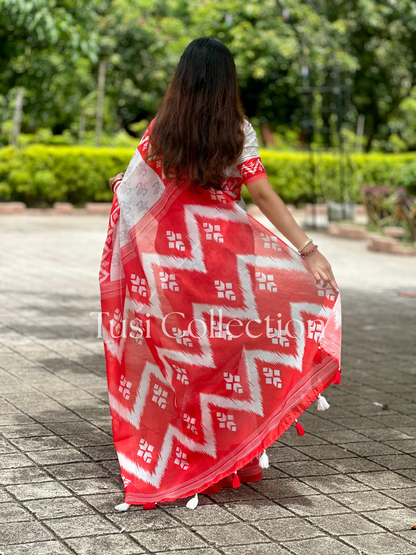 Semi Moslin Silk Saree