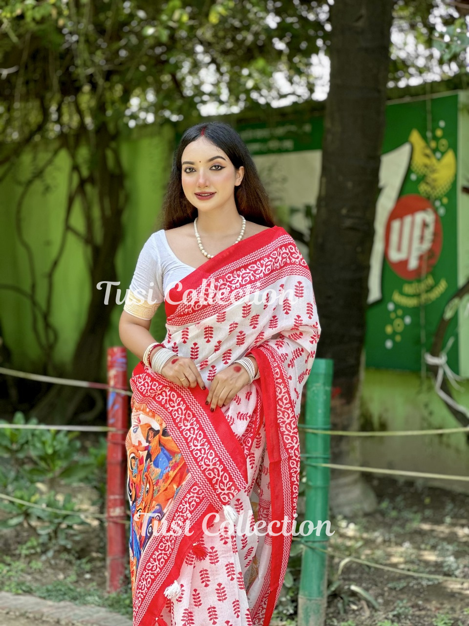 Semi Moslin Silk Saree