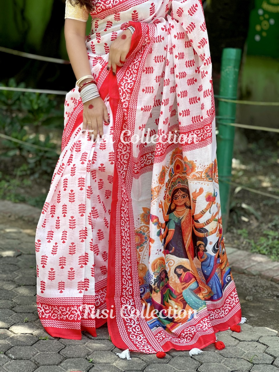 Semi Moslin Silk Saree