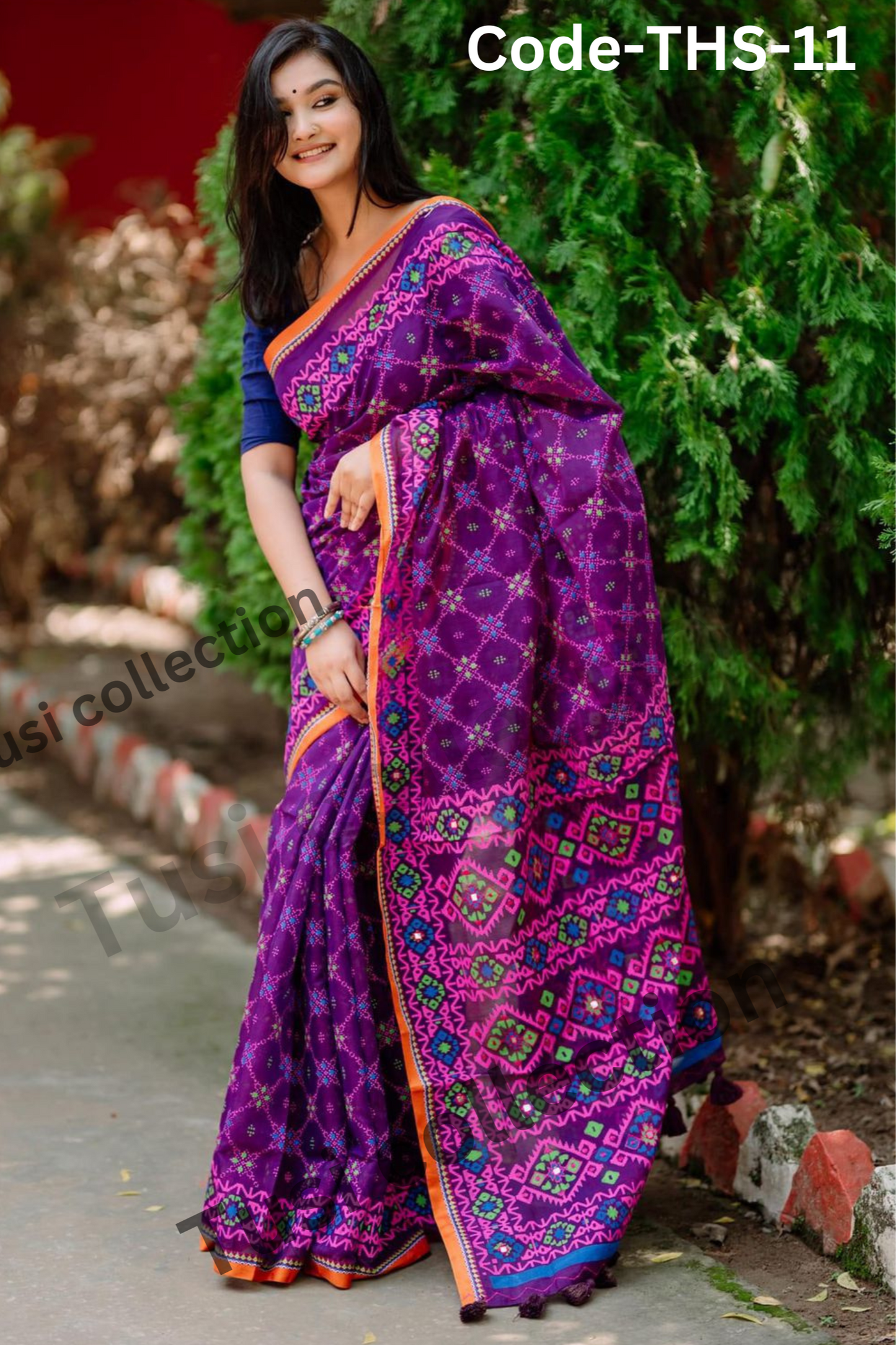 প্রিমিয়াম হাফসিল্ক বুটিক শাড়ি
