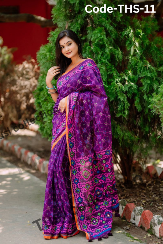 প্রিমিয়াম হাফসিল্ক বুটিক শাড়ি