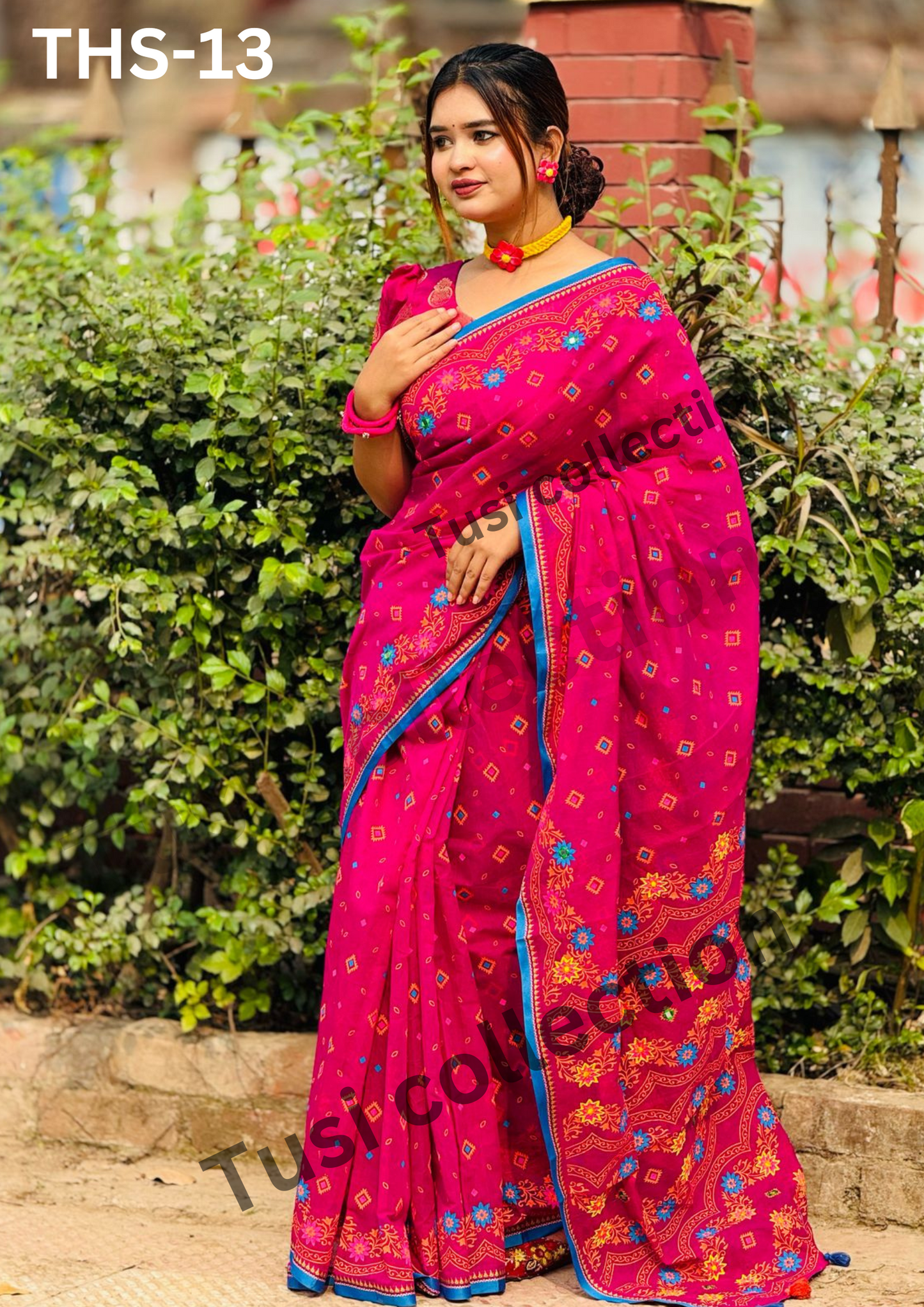 প্রিমিয়াম হাফসিল্ক বুটিক শাড়ি