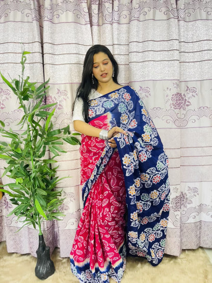 প্রিমিয়াম বাটিক শাড়ী