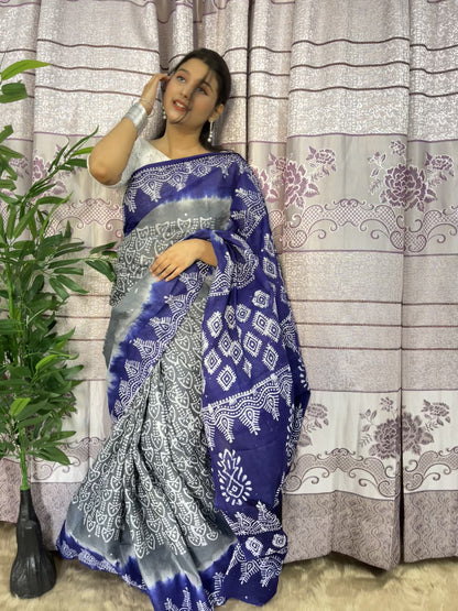 প্রিমিয়াম বাটিক শাড়ী