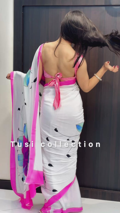 Semi Moslin Silk Saree-NS-10